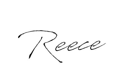 Design your own signature with our free online signature maker. With this signature software, you can create a handwritten (Antro_Vectra) signature for name Reece. Reece signature style 6 images and pictures png