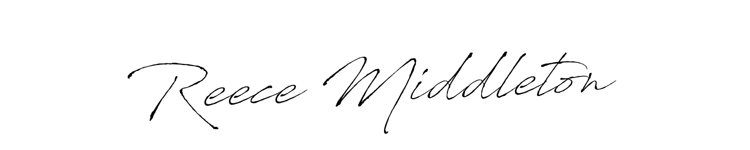 Make a beautiful signature design for name Reece Middleton. With this signature (Antro_Vectra) style, you can create a handwritten signature for free. Reece Middleton signature style 6 images and pictures png