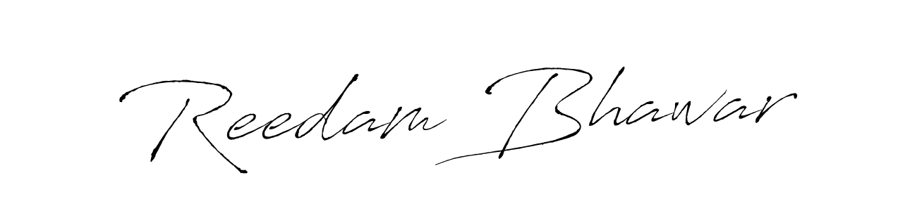 Create a beautiful signature design for name Reedam Bhawar. With this signature (Antro_Vectra) fonts, you can make a handwritten signature for free. Reedam Bhawar signature style 6 images and pictures png