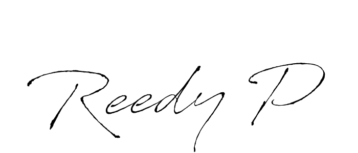 Make a beautiful signature design for name Reedy P. With this signature (Antro_Vectra) style, you can create a handwritten signature for free. Reedy P signature style 6 images and pictures png