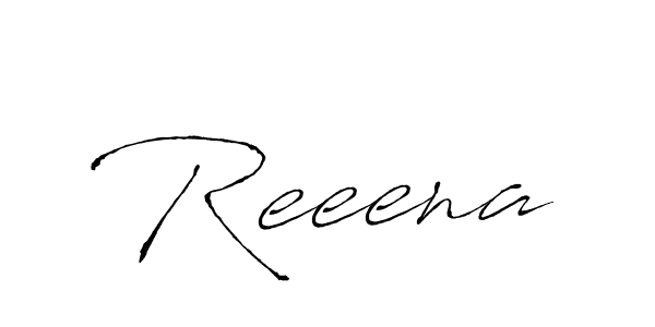 Create a beautiful signature design for name Reeena. With this signature (Antro_Vectra) fonts, you can make a handwritten signature for free. Reeena signature style 6 images and pictures png