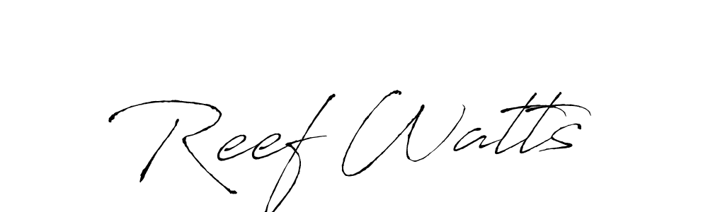 It looks lik you need a new signature style for name Reef Watts. Design unique handwritten (Antro_Vectra) signature with our free signature maker in just a few clicks. Reef Watts signature style 6 images and pictures png