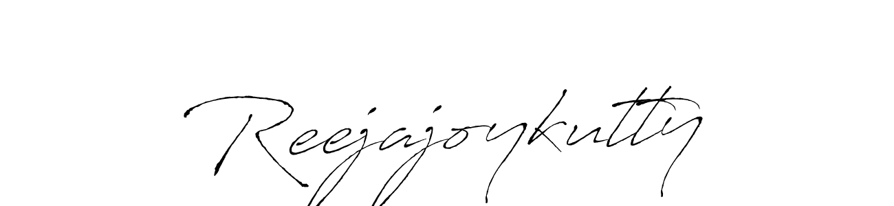 How to make Reejajoykutty signature? Antro_Vectra is a professional autograph style. Create handwritten signature for Reejajoykutty name. Reejajoykutty signature style 6 images and pictures png