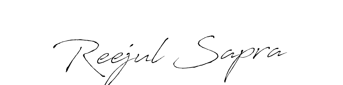 Make a beautiful signature design for name Reejul Sapra. Use this online signature maker to create a handwritten signature for free. Reejul Sapra signature style 6 images and pictures png