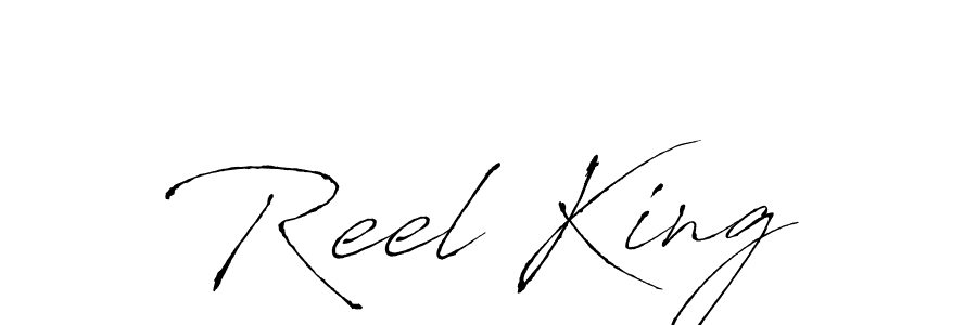Also we have Reel King name is the best signature style. Create professional handwritten signature collection using Antro_Vectra autograph style. Reel King signature style 6 images and pictures png