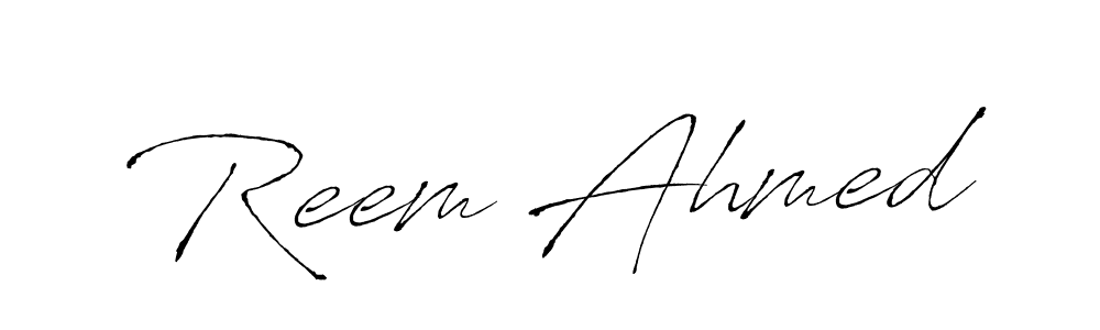 Antro_Vectra is a professional signature style that is perfect for those who want to add a touch of class to their signature. It is also a great choice for those who want to make their signature more unique. Get Reem Ahmed name to fancy signature for free. Reem Ahmed signature style 6 images and pictures png