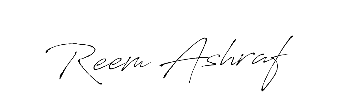 Create a beautiful signature design for name Reem Ashraf. With this signature (Antro_Vectra) fonts, you can make a handwritten signature for free. Reem Ashraf signature style 6 images and pictures png