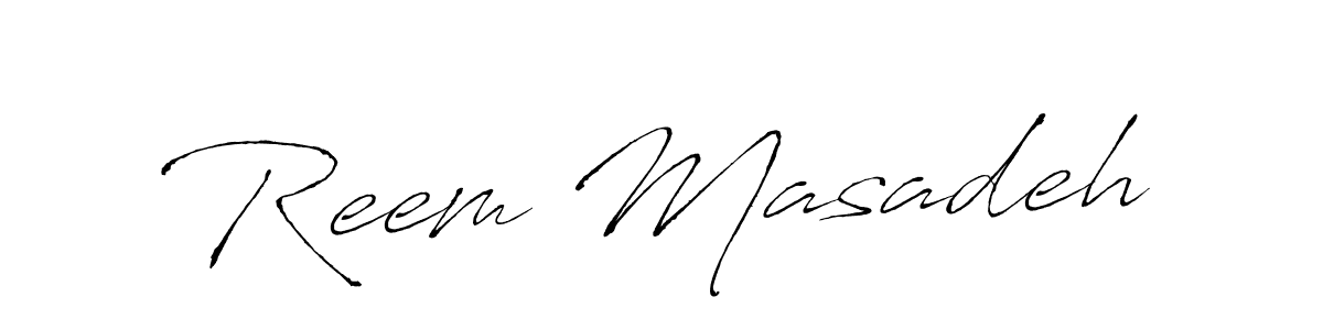 Make a short Reem Masadeh signature style. Manage your documents anywhere anytime using Antro_Vectra. Create and add eSignatures, submit forms, share and send files easily. Reem Masadeh signature style 6 images and pictures png