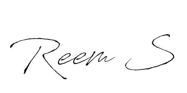 How to make Reem S signature? Antro_Vectra is a professional autograph style. Create handwritten signature for Reem S name. Reem S signature style 6 images and pictures png