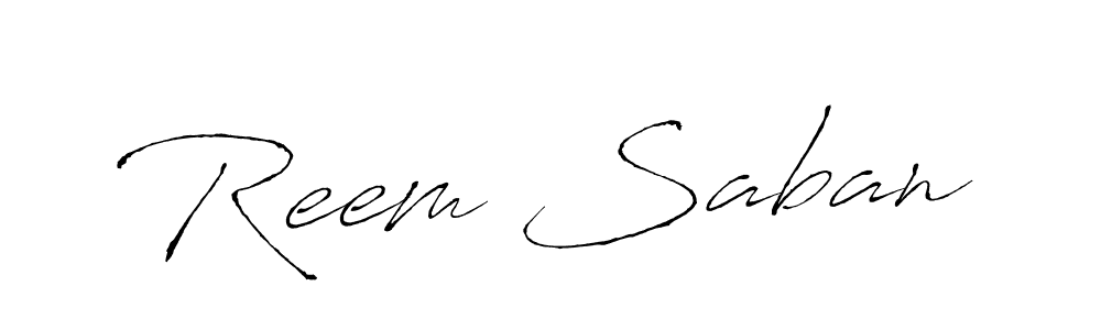 The best way (Antro_Vectra) to make a short signature is to pick only two or three words in your name. The name Reem Saban include a total of six letters. For converting this name. Reem Saban signature style 6 images and pictures png