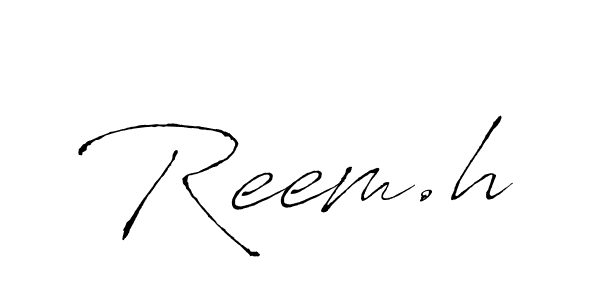 Also we have Reem.h name is the best signature style. Create professional handwritten signature collection using Antro_Vectra autograph style. Reem.h signature style 6 images and pictures png