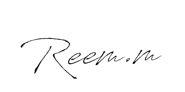 How to make Reem.m name signature. Use Antro_Vectra style for creating short signs online. This is the latest handwritten sign. Reem.m signature style 6 images and pictures png