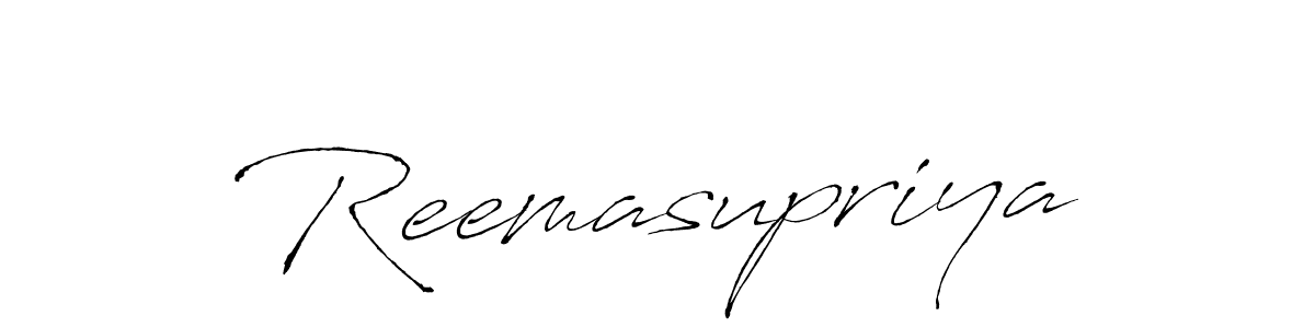 Reemasupriya stylish signature style. Best Handwritten Sign (Antro_Vectra) for my name. Handwritten Signature Collection Ideas for my name Reemasupriya. Reemasupriya signature style 6 images and pictures png