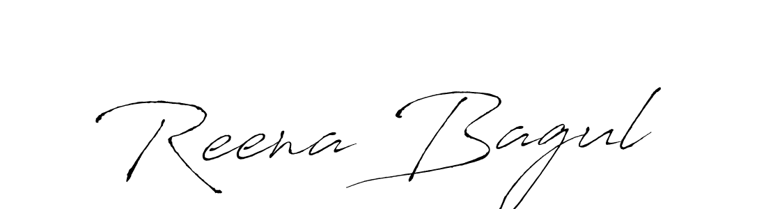 Design your own signature with our free online signature maker. With this signature software, you can create a handwritten (Antro_Vectra) signature for name Reena Bagul. Reena Bagul signature style 6 images and pictures png