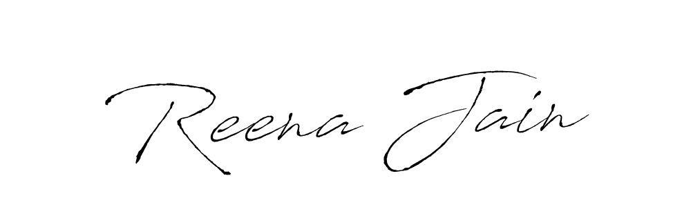 Antro_Vectra is a professional signature style that is perfect for those who want to add a touch of class to their signature. It is also a great choice for those who want to make their signature more unique. Get Reena Jain name to fancy signature for free. Reena Jain signature style 6 images and pictures png