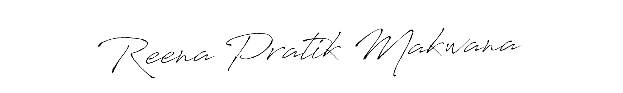 How to make Reena Pratik Makwana signature? Antro_Vectra is a professional autograph style. Create handwritten signature for Reena Pratik Makwana name. Reena Pratik Makwana signature style 6 images and pictures png