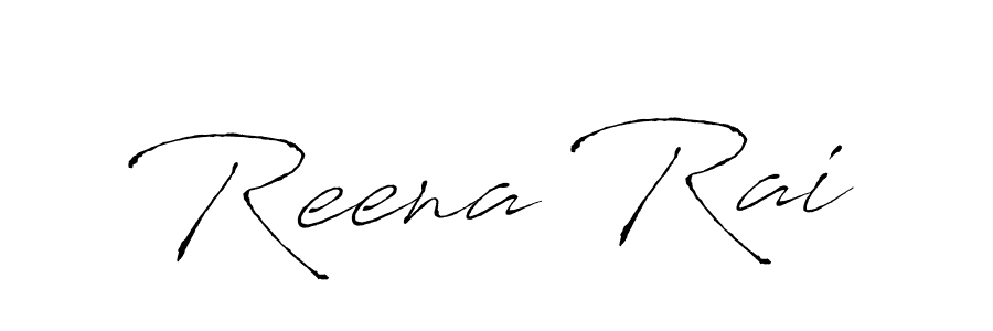 Reena Rai stylish signature style. Best Handwritten Sign (Antro_Vectra) for my name. Handwritten Signature Collection Ideas for my name Reena Rai. Reena Rai signature style 6 images and pictures png