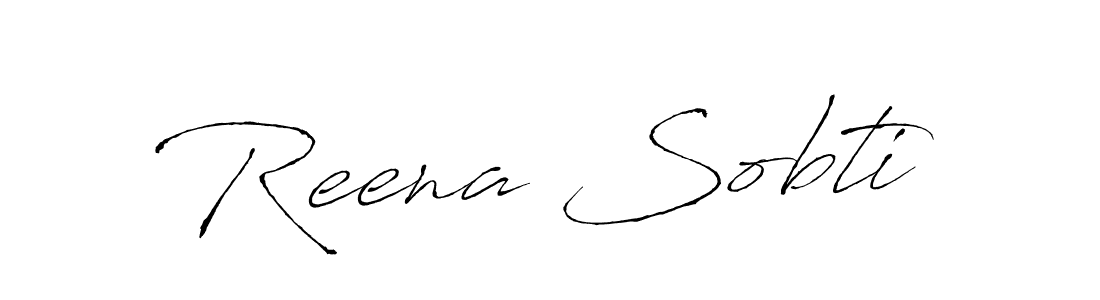 Also we have Reena Sobti name is the best signature style. Create professional handwritten signature collection using Antro_Vectra autograph style. Reena Sobti signature style 6 images and pictures png