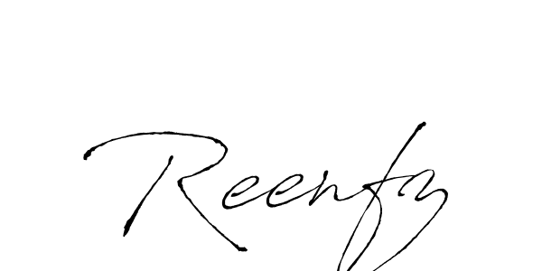 if you are searching for the best signature style for your name Reenfz. so please give up your signature search. here we have designed multiple signature styles  using Antro_Vectra. Reenfz signature style 6 images and pictures png