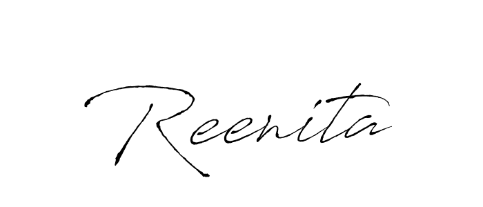 Create a beautiful signature design for name Reenita. With this signature (Antro_Vectra) fonts, you can make a handwritten signature for free. Reenita signature style 6 images and pictures png