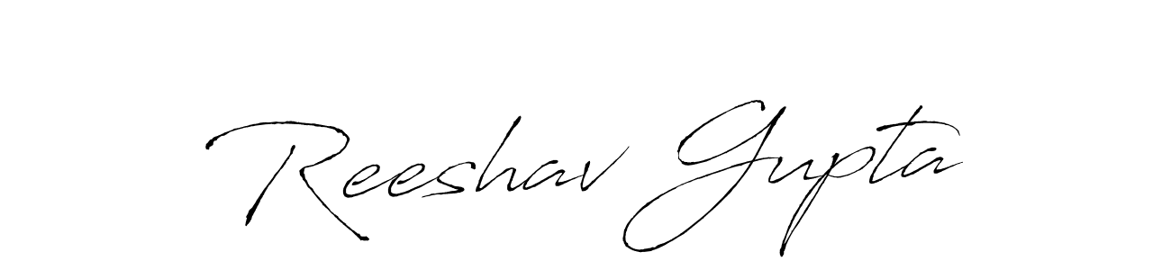 Make a beautiful signature design for name Reeshav Gupta. With this signature (Antro_Vectra) style, you can create a handwritten signature for free. Reeshav Gupta signature style 6 images and pictures png