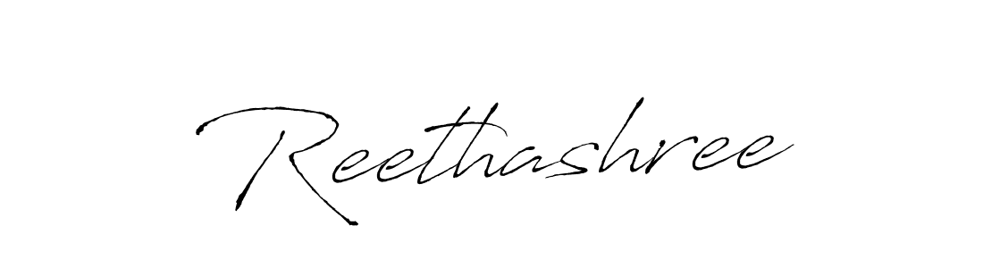 Reethashree stylish signature style. Best Handwritten Sign (Antro_Vectra) for my name. Handwritten Signature Collection Ideas for my name Reethashree. Reethashree signature style 6 images and pictures png