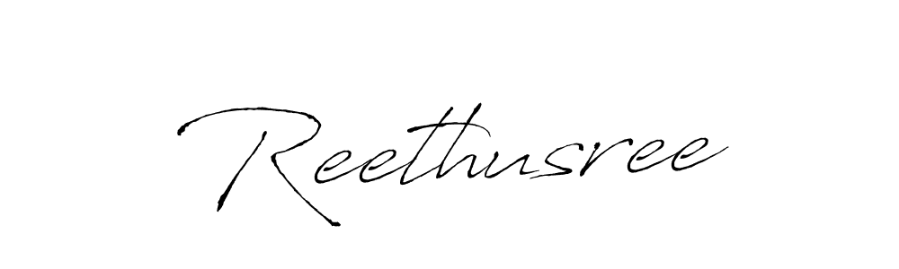 Create a beautiful signature design for name Reethusree. With this signature (Antro_Vectra) fonts, you can make a handwritten signature for free. Reethusree signature style 6 images and pictures png