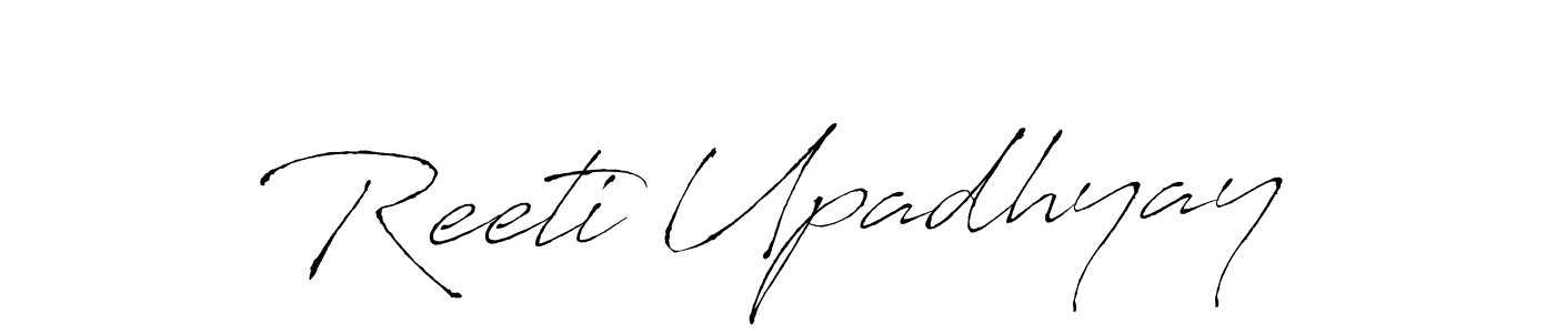 Design your own signature with our free online signature maker. With this signature software, you can create a handwritten (Antro_Vectra) signature for name Reeti Upadhyay. Reeti Upadhyay signature style 6 images and pictures png