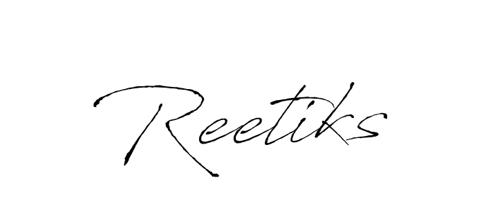 How to Draw Reetiks signature style? Antro_Vectra is a latest design signature styles for name Reetiks. Reetiks signature style 6 images and pictures png