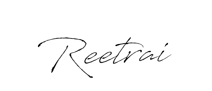 The best way (Antro_Vectra) to make a short signature is to pick only two or three words in your name. The name Reetrai include a total of six letters. For converting this name. Reetrai signature style 6 images and pictures png