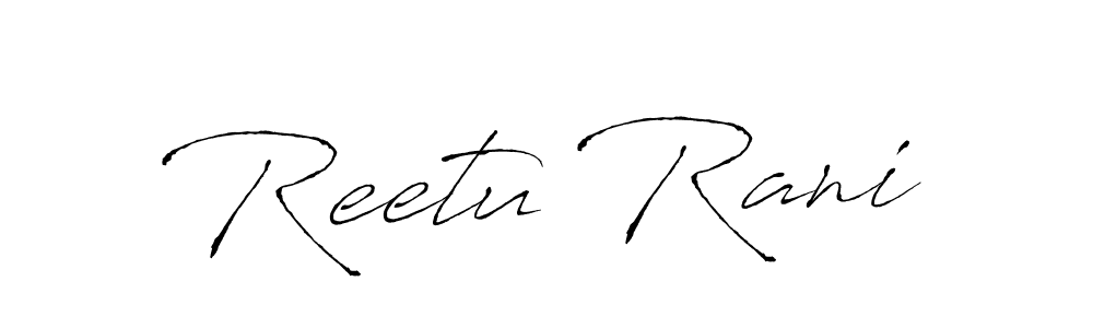 Use a signature maker to create a handwritten signature online. With this signature software, you can design (Antro_Vectra) your own signature for name Reetu Rani. Reetu Rani signature style 6 images and pictures png