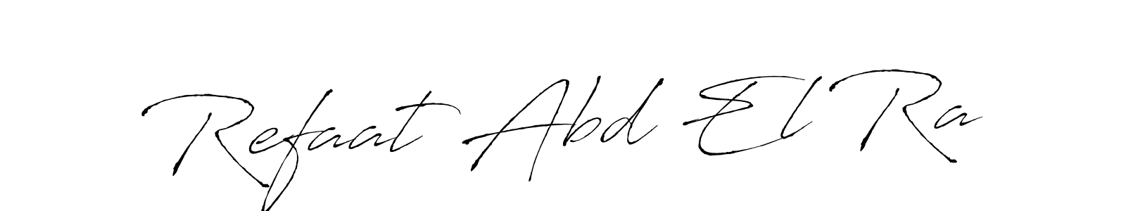 Create a beautiful signature design for name Refaat Abd El Ra. With this signature (Antro_Vectra) fonts, you can make a handwritten signature for free. Refaat Abd El Ra signature style 6 images and pictures png