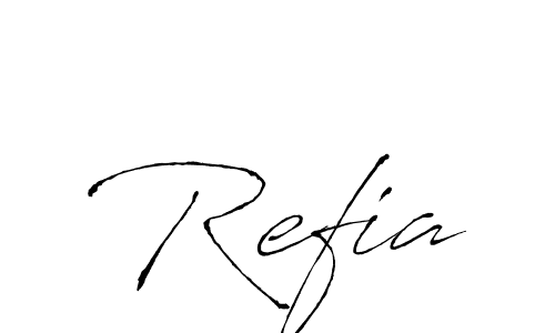 Use a signature maker to create a handwritten signature online. With this signature software, you can design (Antro_Vectra) your own signature for name Refia. Refia signature style 6 images and pictures png