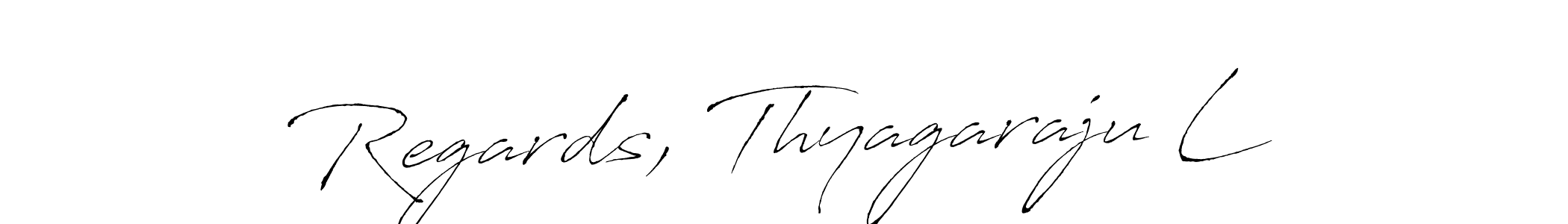 How to Draw Regards, Thyagaraju L signature style? Antro_Vectra is a latest design signature styles for name Regards, Thyagaraju L. Regards, Thyagaraju L signature style 6 images and pictures png