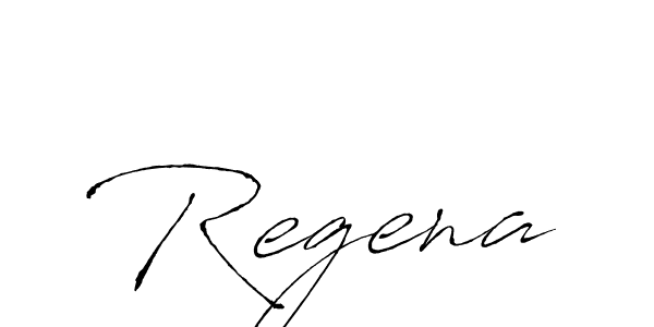 Create a beautiful signature design for name Regena. With this signature (Antro_Vectra) fonts, you can make a handwritten signature for free. Regena signature style 6 images and pictures png