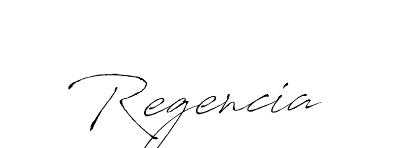 Create a beautiful signature design for name Regencia. With this signature (Antro_Vectra) fonts, you can make a handwritten signature for free. Regencia signature style 6 images and pictures png