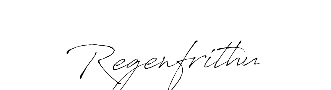 How to make Regenfrithu name signature. Use Antro_Vectra style for creating short signs online. This is the latest handwritten sign. Regenfrithu signature style 6 images and pictures png