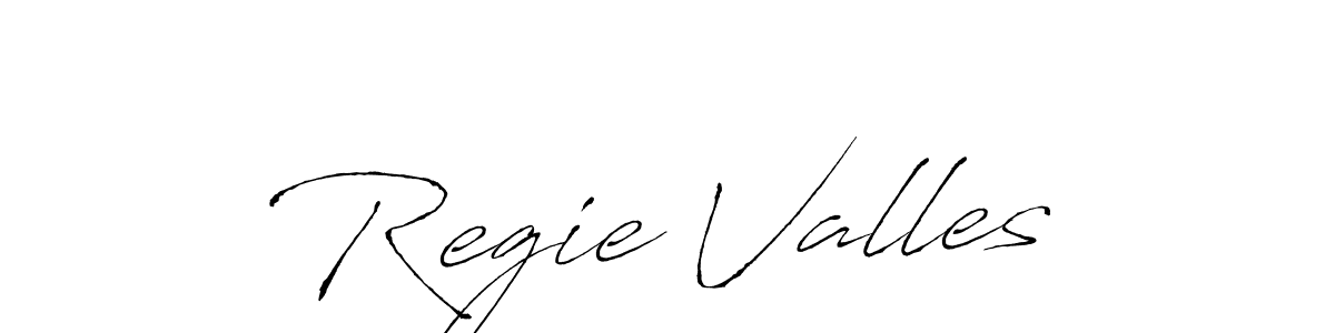 Design your own signature with our free online signature maker. With this signature software, you can create a handwritten (Antro_Vectra) signature for name Regie Valles. Regie Valles signature style 6 images and pictures png