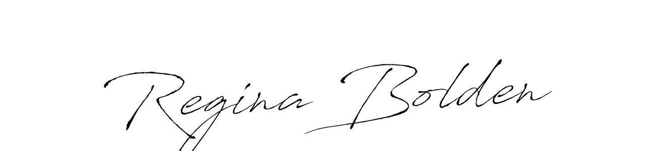 Design your own signature with our free online signature maker. With this signature software, you can create a handwritten (Antro_Vectra) signature for name Regina Bolden. Regina Bolden signature style 6 images and pictures png