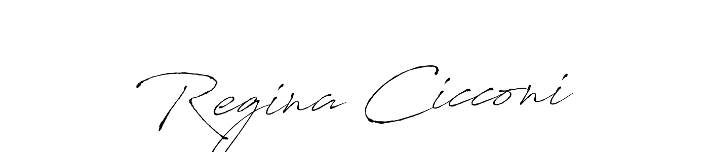 Antro_Vectra is a professional signature style that is perfect for those who want to add a touch of class to their signature. It is also a great choice for those who want to make their signature more unique. Get Regina Cicconi name to fancy signature for free. Regina Cicconi signature style 6 images and pictures png