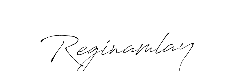 How to make Reginamlay signature? Antro_Vectra is a professional autograph style. Create handwritten signature for Reginamlay name. Reginamlay signature style 6 images and pictures png
