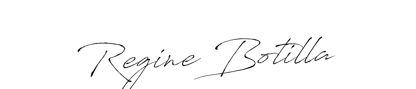 Design your own signature with our free online signature maker. With this signature software, you can create a handwritten (Antro_Vectra) signature for name Regine Botilla. Regine Botilla signature style 6 images and pictures png