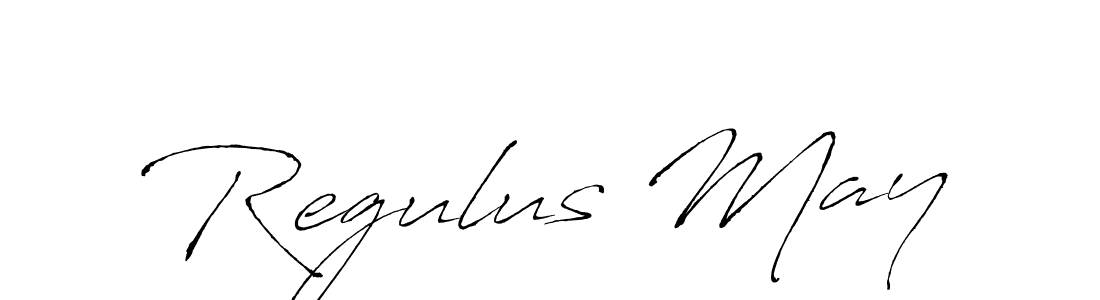 Regulus May stylish signature style. Best Handwritten Sign (Antro_Vectra) for my name. Handwritten Signature Collection Ideas for my name Regulus May. Regulus May signature style 6 images and pictures png