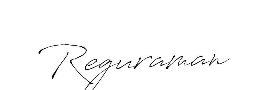 Create a beautiful signature design for name Reguraman. With this signature (Antro_Vectra) fonts, you can make a handwritten signature for free. Reguraman signature style 6 images and pictures png