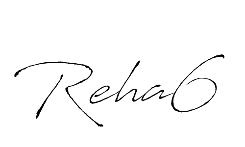 Reha6 stylish signature style. Best Handwritten Sign (Antro_Vectra) for my name. Handwritten Signature Collection Ideas for my name Reha6. Reha6 signature style 6 images and pictures png