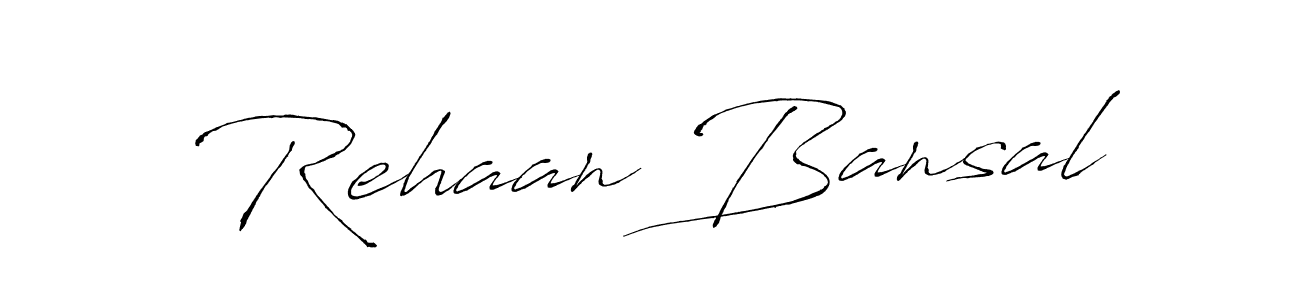 How to make Rehaan Bansal signature? Antro_Vectra is a professional autograph style. Create handwritten signature for Rehaan Bansal name. Rehaan Bansal signature style 6 images and pictures png