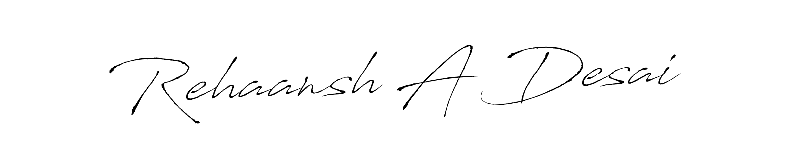 if you are searching for the best signature style for your name Rehaansh A Desai. so please give up your signature search. here we have designed multiple signature styles  using Antro_Vectra. Rehaansh A Desai signature style 6 images and pictures png