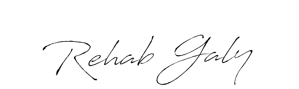 Similarly Antro_Vectra is the best handwritten signature design. Signature creator online .You can use it as an online autograph creator for name Rehab Galy. Rehab Galy signature style 6 images and pictures png