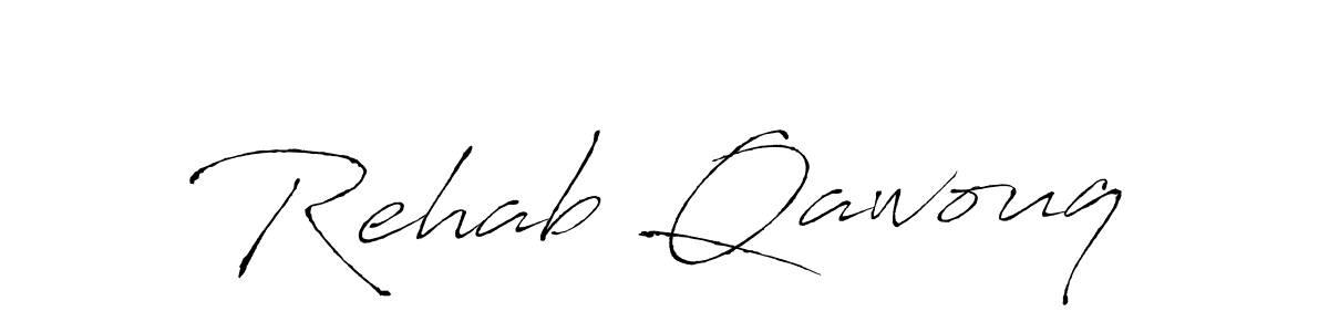 Rehab Qawouq stylish signature style. Best Handwritten Sign (Antro_Vectra) for my name. Handwritten Signature Collection Ideas for my name Rehab Qawouq. Rehab Qawouq signature style 6 images and pictures png