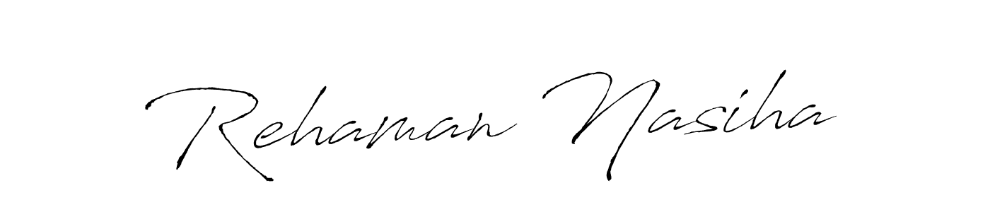 How to make Rehaman Nasiha signature? Antro_Vectra is a professional autograph style. Create handwritten signature for Rehaman Nasiha name. Rehaman Nasiha signature style 6 images and pictures png